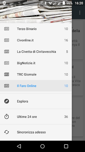Android application Civitavecchia notizie locali screenshort