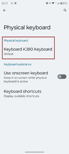 Android application Nias External Keyboard screenshort