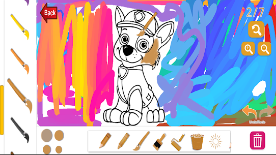 Paw Puppy Coloring 6