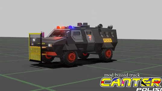 Mod Bussid Truck Canter Polisi