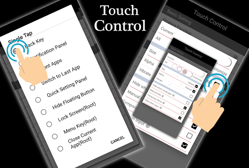 Android application Touch Control screenshort