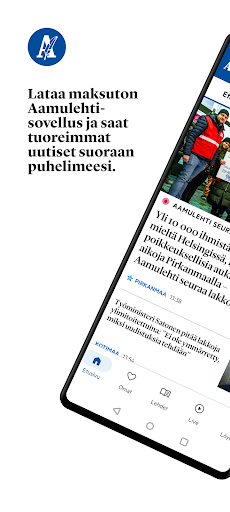 Android application Aamulehti screenshort