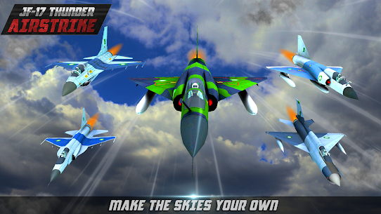 JF17 Thunder Airstrike fighter jet games Mod Apk app for Android 1