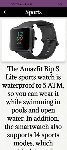 Amazfit Bip S Lite guide Screen 2