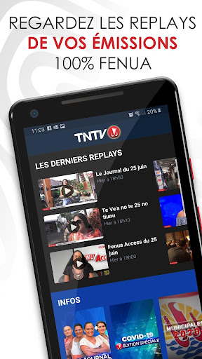 Android application TNTV screenshort