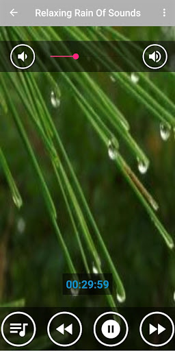 Android application Relaxing Rain & Thunder Sounds screenshort