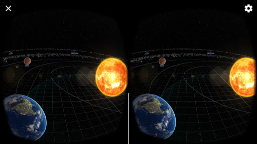 Screenshot of Solar System Scope VR
