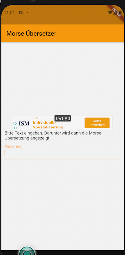 Android application Morse App screenshort