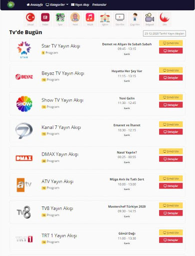 Web TV-Canlı TV izle