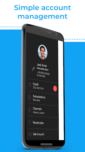 Android application Drive MyRide screenshort