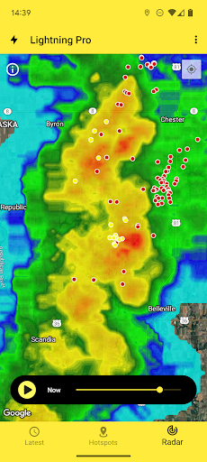 Screenshot of My Lightning Tracker Pro