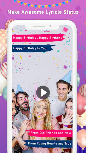 Android application Birthday Video Maker with Song screenshort