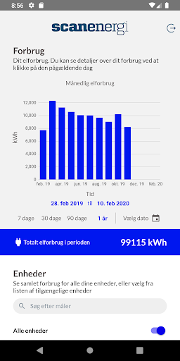 Scanenergi Customer App Screen 2
