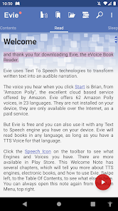 Evie - The eVoice book reader  screenshots 1