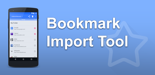 Importer favoris chrome android
