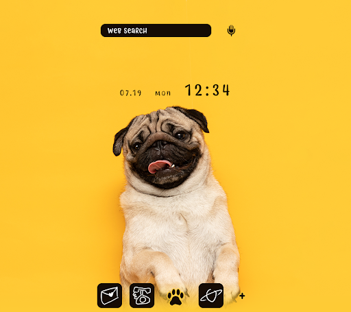 Android application Pug Theme +HOME screenshort