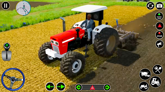 Modern Farming Tractor Game 3D