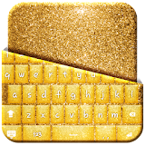 Gold Glitter Keyboard Theme icon