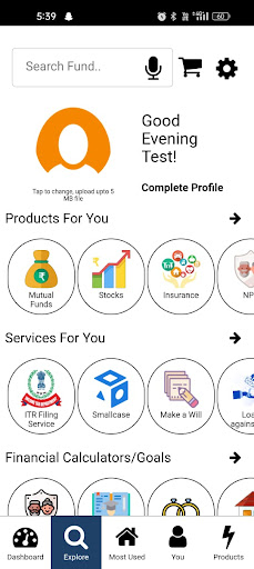 Android application Money n Wealth screenshort