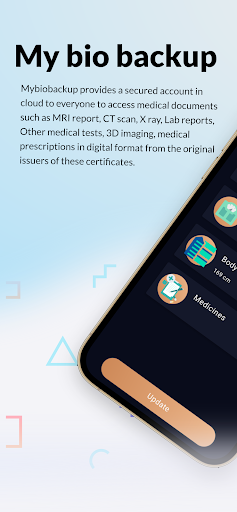 Android application My bio backup screenshort