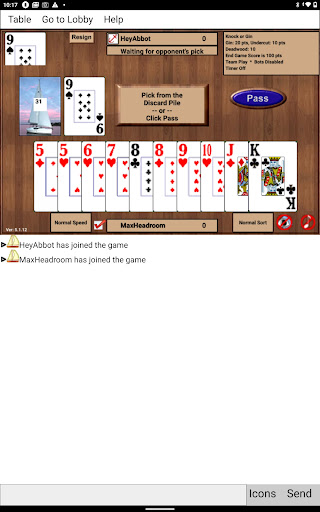 SHGGinRummy Screen 3