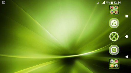Galactic Green Xperien Theme