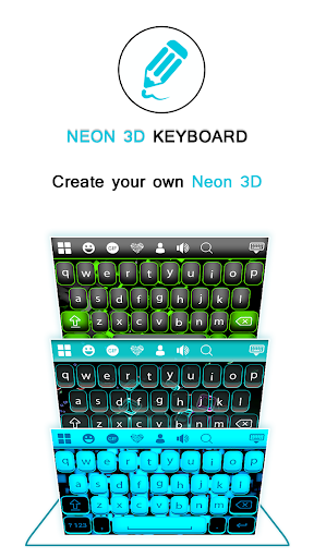 Neon 3D Keyboard Screen 2