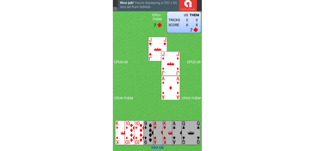 Android application Six Handed Euchre screenshort