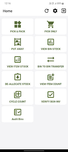 Android application LOGIC WMS screenshort