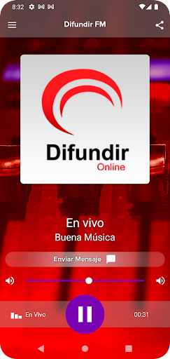 Android application Difundir Fm screenshort