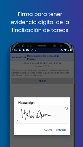Android application ProductividApp screenshort
