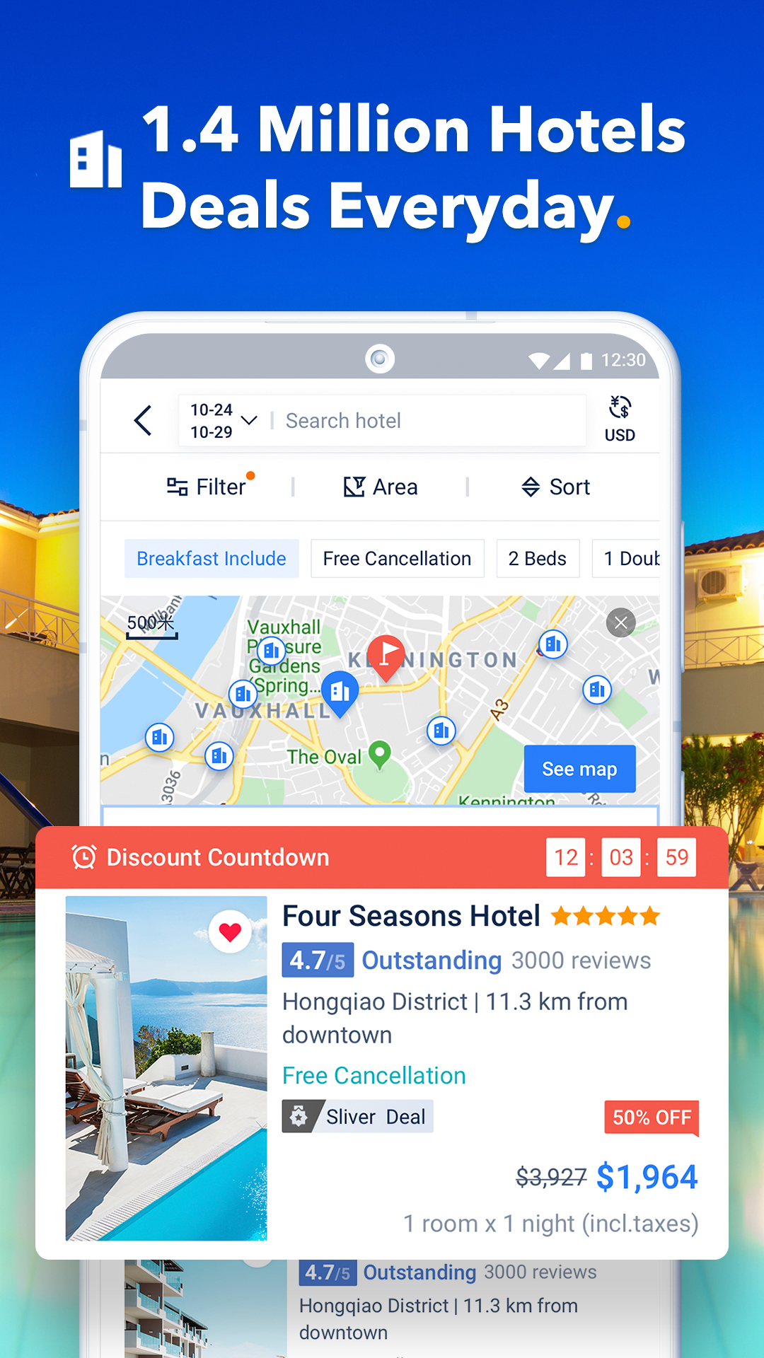 Android application Trip.com: Book Flights, Hotels screenshort