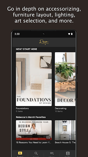 Screenshot of Design Sessions