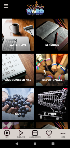 Android application Ecclesia Word Ministries screenshort