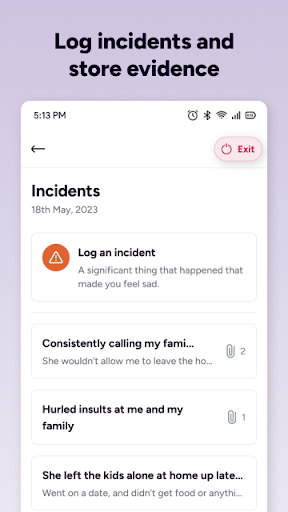 Android application MyNARA screenshort