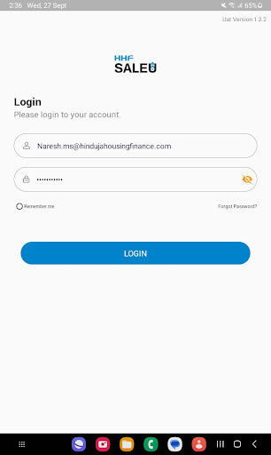 Android application HHF SALEU screenshort