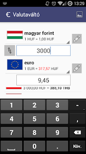 Valutaváltó (magyar) Screenshot