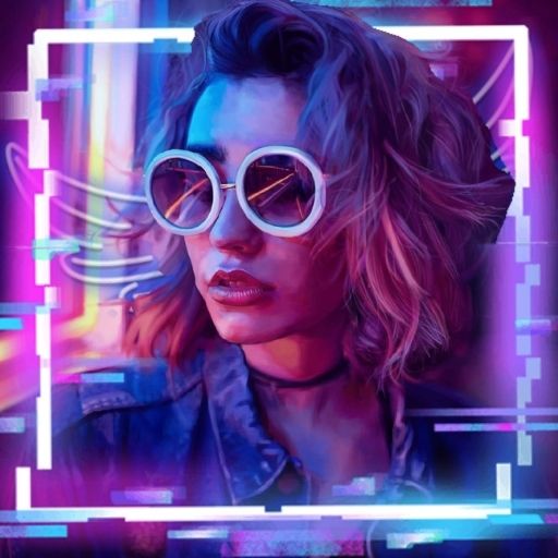 Photo Editor App - Neon art logo