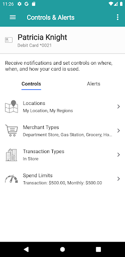 Fremont Bank CardGuard Screen 3