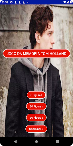 Android application Matching Game Tom Holland screenshort