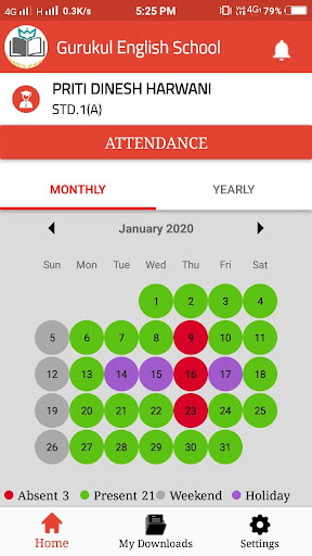 Campusdean Parents App Screen 3