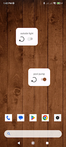 Android application Switch Widget for HA screenshort