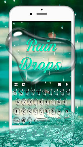 Android application Water Raindrops 2 Keyboard The screenshort