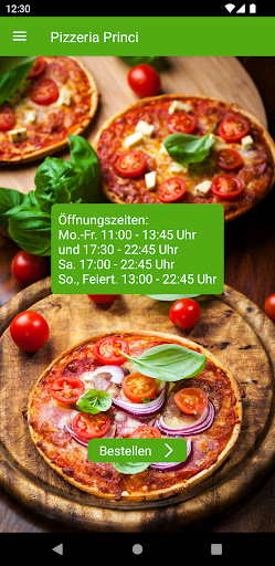 Android application Pizzeria Princi screenshort