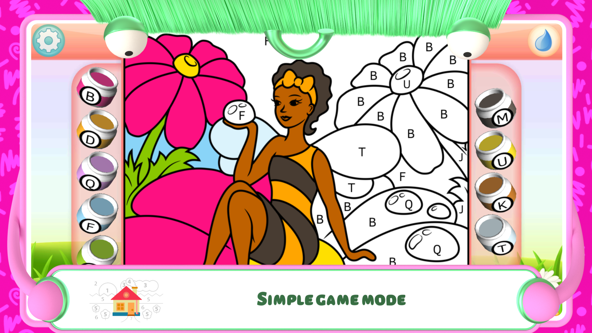 Android application Fairies Coloring Book screenshort