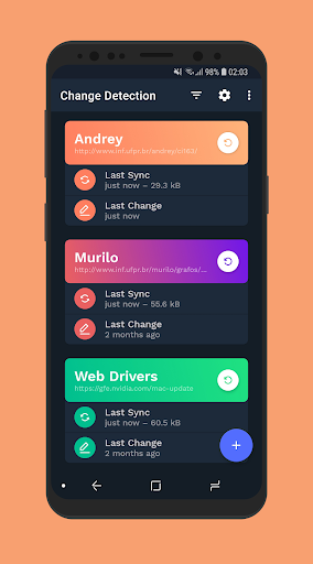 Change Detection Screen 2