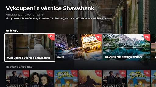 Android application NejPřipojení TV Box screenshort