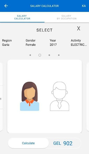 Android application Salary Calculator - Geostat screenshort