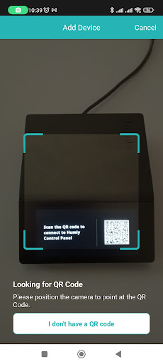 Android application Humly Device Provisioning screenshort