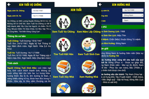 Xem tuổi hợp xung - lịch vạn sự và bói toán